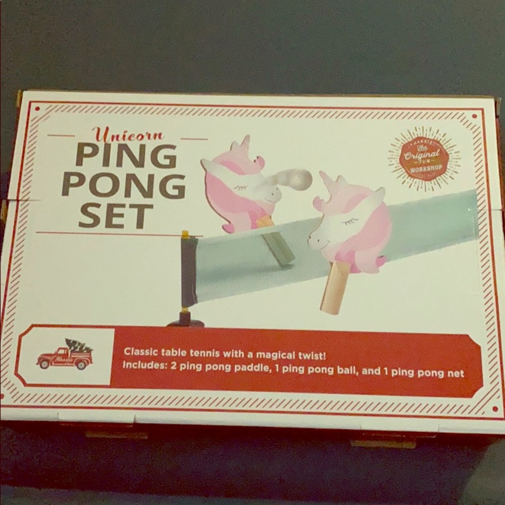 Unicorn Ping Pong Set